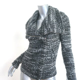 IRO Chanice Boucle Tweed Jacket Gray Wool-Blend Size 34