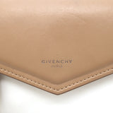 Givenchy Duetto tricolor small leather crossbody — tan, black & white panels; pre-owned, authentic luxury.