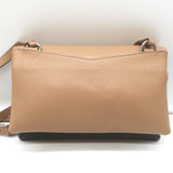 Authentic Givenchy Duetto tricolor leather small crossbody (tan/black/white), pre-owned, gently used.