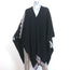 St. John Collection by Marie Gray Wrap Shawl Black/Light Pink Intarsia Knit