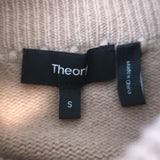 Theory Whipstitch Cashmere Turtleneck Sweater Camel Size Small