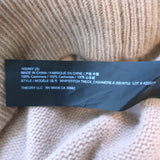 Theory Whipstitch Cashmere Turtleneck Sweater Camel Size Small