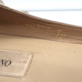 Valentino Rockstud Pointed Toe Ballet Flats Fuchsia Patent Leather Size 39