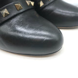 Authentic pre-owned Valentino Rockstud bow ankle boots in black leather with studded detail
