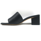 Bottega Veneta The Band Mules Black Leather Size 40 Slide Sandals