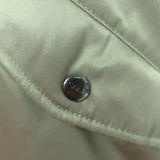 SAM. Jenny Raccoon Fur-Collar Bomber Jacket Olive Size Small