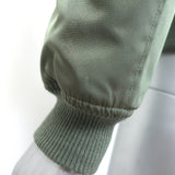 SAM. Jenny Raccoon Fur-Collar Bomber Jacket Olive Size Small