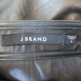 J Brand Christa Leather Mini Skirt Black Size Small