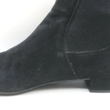 Prada Chelsea Boots Black Suede Size 37.5 Flat Ankle Boots