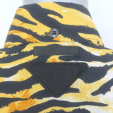 Prada Studded Shirt Tiger & Floral Print Cotton Size 38 Sleeveless Top