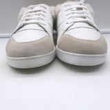 Christian Dior Star shearling-lined white leather sneakers, authentic pre-owned, gently worn, EU 38