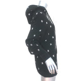 R13 Logo-Embroidered Hoodie Sweatshirt Black Size Extra Small