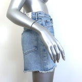 AGOLDE Quinn High Rise Denim Mini Skirt Devotee Blue Size 25 NEW