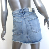 AGOLDE Quinn High Rise Denim Mini Skirt Devotee Blue Size 25 NEW