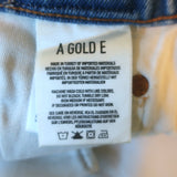 AGOLDE Quinn High Rise Denim Mini Skirt Devotee Blue Size 25 NEW