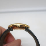 Cartier Baignoire Watch 18k Yellow Gold with Black Crocodile Band