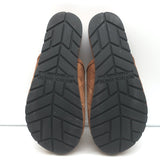 Bottega Veneta Reggie platform mules in caramel intrecciato suede, authentic pre-owned