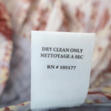 Ulla Johnson Nora Tie-Strap Ruched Peplum Tank Top Multi Printed Silk Size 0