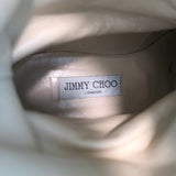 Jimmy Choo Dash Biker Boots Black Studded Leather Size 39