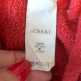 THE GREAT The Slouch Sweatshirt Heirloom Tomato Red Size 0