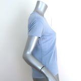 Officine Generale Lara Linen T-Shirt Sky Blue Stretch Jersey Size Extra Small