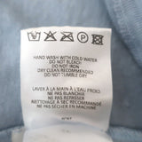 Officine Generale Lara Linen T-Shirt Sky Blue Stretch Jersey Size Extra Small