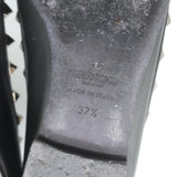 Valentino Noir Rockstud Caged Ballet Flats Black Leather Size 37.5