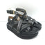 Isabel Marant Neryse Studded Flatform Sandals Black Leather Size 36