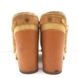 Veronica Beard Grita Clogs Tan Suede Size 6 Platform Mules