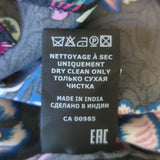 Isabel Marant Valentine Cropped Blouse Floral Print Silk Size 38 Long Sleeve Top