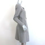 Co Houndstooth Belted Mini Dress Black/Gray Size Extra Small