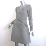 Co Houndstooth Belted Mini Dress Black/Gray Size Extra Small