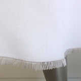 A.L.C. Theresa Sleeveless A-Line Dress White Fringed Knit Size Small