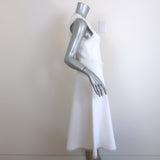 A.L.C. Theresa Sleeveless A-Line Dress White Fringed Knit Size Small