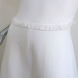 A.L.C. Theresa Sleeveless A-Line Dress White Fringed Knit Size Small
