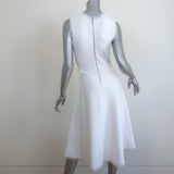 A.L.C. Theresa Sleeveless A-Line Dress White Fringed Knit Size Small
