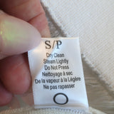 A.L.C. Theresa Sleeveless A-Line Dress White Fringed Knit Size Small