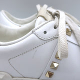 Valentino Rockstud Untitled Sneakers White Leather Size 39