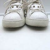Valentino Rockstud Untitled Sneakers White Leather Size 39