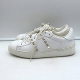 Valentino Rockstud Untitled Sneakers White Leather Size 39