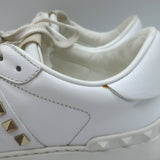 Valentino Rockstud Untitled Sneakers White Leather Size 39