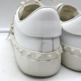 Valentino Rockstud Untitled Sneakers White Leather Size 39