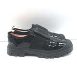 Roger Vivier Viv Desert Buckled Sneakers Black Patent Leather Size 38