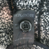 Isabel Marant Etoile Laura Zip-Up Tweed Jacket Black & Gray Wool-Blend Size 36