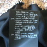 Saint Laurent Micro-Studded Mini Halter Dress Rose Gold/Black Size Extra Small