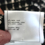 Chanel Tweed Skirt Black/White Wool-Blend Size 38