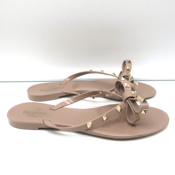 Valentino Thong Poudre Size Flat Flip Flops – Celebrity Owned