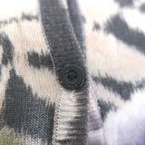 Christian Dior Jeweled-Neck Cardigan Black/Multi Floral Print Size US 6