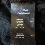 Anne Fontaine Long Sleeve Top Carolane Black Striped Tulle Size 40