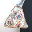 Gucci Beaded Flora Horsebit Hobo Cream Canvas Large Shoulder Bag